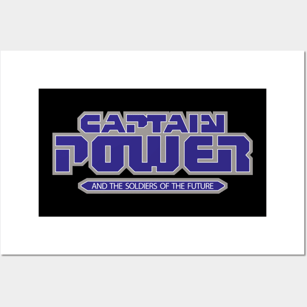 Captain Power and the Soldiers Of The Future Logo Wall Art by MalcolmDesigns